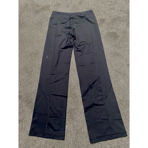 Lole Gray Pants Womens Small Black Stretch UPF 50 Flare Leggings Yoga Running - Picture 4 of 5